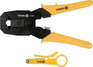 Клещи для обжима Vorel 45504 для разъёмов RJ45, RJ11, RJ10