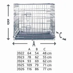 Pet carrier Trixie TRIXIE 3925, plastic, 1090×790×710 mm