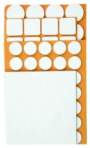 Felt furniture pads Top Tools 106 pcs white – protective felt pads for floors and furniture (model 98Z147)