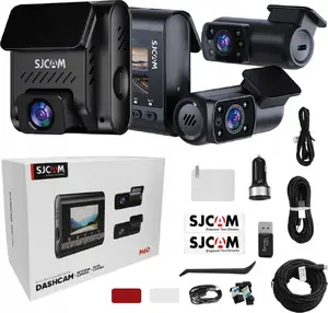 Видеорегистратор SJCam SJDASH M60 (3 канала) черный с 2 дополнительными камерами
