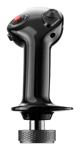 Flight stick MOZA MA3X — black ABS composite, 99×132×213.5 mm, 3.3 V input, 5 A