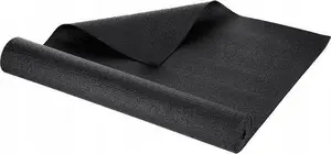 Yoga Mat One Fitness YM01 Black — exercise mat for yoga and fitness, non-slip surface, standard thickness