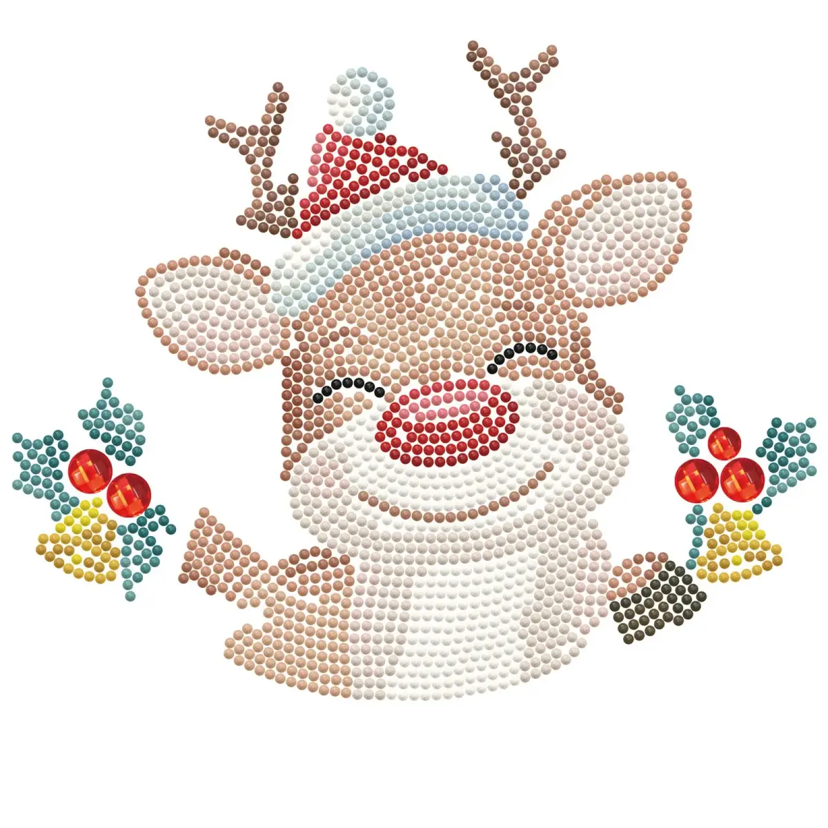 Diamond Dotz ChristmasTrio Reindeer dimanta izšūšanas komplekts Photo 2