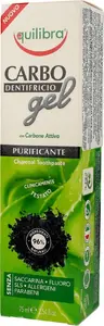 Toothpaste Equilibra Carbo Gel Charcoal 75 ml – charcoal gel toothpaste, whitening and cleansing