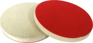 Felt backing disc with velour adhesive for hook-and-loop mounting Glob 125 mm, 10 mm thick