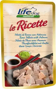 Влажный корм для собак Life Pet Care LIFE DOG 95 г — рецепт с тунцом и лососем, пауч