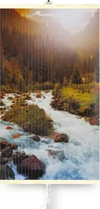 TRIO infrared panel heater — decorative heated picture 'Rzeka' (wall-mounted art heater)