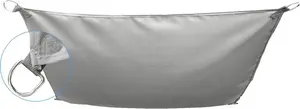 Garden sun shade sail Saska Garden rectangular 3x2 m gray — outdoor shade canopy