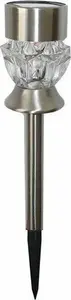 Solar Lamp Volteno VO2213 stainless steel outdoor lighting — Volteno solar lamp VO2213