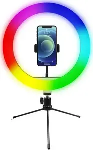 Ring Light Powerton WPRL1RGB 10" RGB LED, adjustable color and brightness