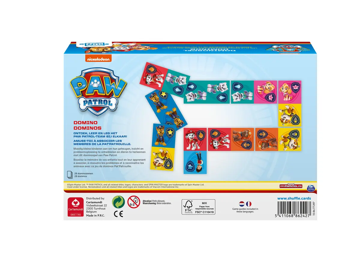 Cartamundi Shuffle Paw Patrol domino komplekts Photo 4
