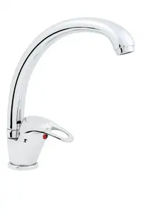 Кухонный смеситель Hydroland Atut стоячий хром B395S — однорычажный, настенный/на столешницу