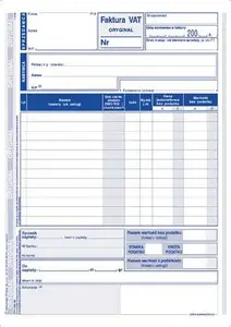 Invoice book Michalczyk & Prokop Faktura 1ST VAT A5P 2-part 130-3E