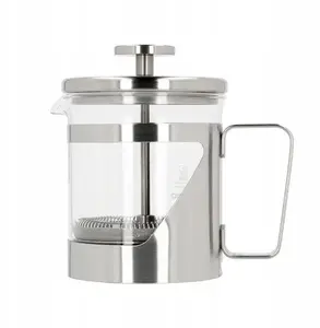 French Press HARIO 7 — 300 ml glass coffee press, stainless steel filter, compact 1–2 cups