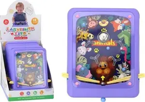 Board Dexterity Game LEANToys Flipper Animals — Purple
