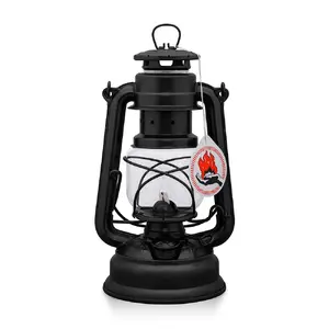 Degvielas lukturiņš Feuerhand Baby Special 276, cinkota tērauda korpuss, tvertne 0,34 l, degšanas laiks 20 h, melns