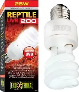 Лампа UVB для рептилий Hagen Exo Terra Repti UVB200 25W — компактная люминесцентная UVB-лампа