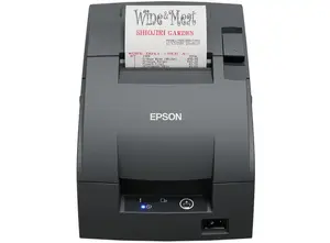 Матричный принтер чеков Epson TM‑U220IIB — 9‑штифтовый, 16 cpi, USB 2.0, буфер 20 КБ, серый