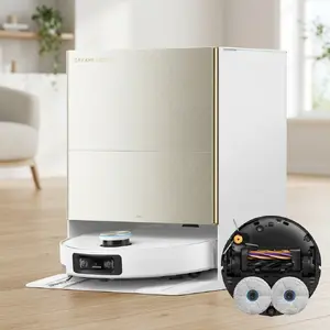Dreame X60 Ultra Robot Vacuum and Mop with Laser Navigation and 6400 mAh Battery, White