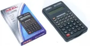 Calculator Axel AX-1206E — Axel desktop calculator AX-1206E basic functions, battery-powered