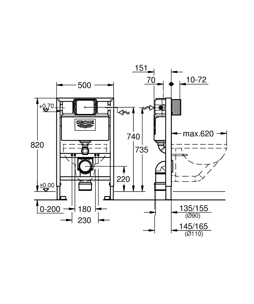 GROHE Rapid SL 38526000 montāžas rāmis Photo 4