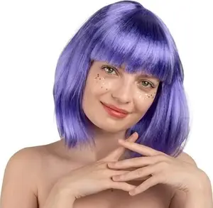 Parūka Film Kleopatra — violeta sintētiskā kostīma parūka Kleopatras stilā