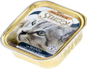 Wet cat food tray Schesir Stuzzy Kot 100 g — beef
