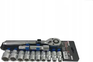 Набор головок Forsage F-012-5 MSA — трещотка 1/2" и насадки, Cr-V, 12 предметов