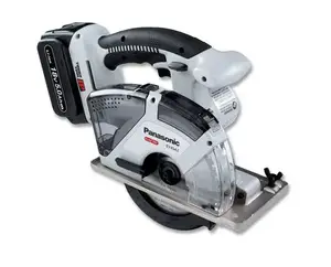 Аккумуляторная дисковая пила Panasonic EY45A2XM — 18 В Li-Ion, 4 500 об/мин, 343×160×228 мм