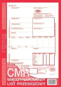 Michalczyk & Prokop Transport Letter Register D CMR-MIĘDZYN LIST PRZEWOZ. 800-2N, form register pads