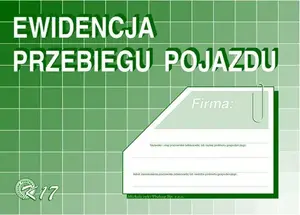 Nobraukuma žurnāls Michalczyk & Prokop DP EWID.PRZEBIEGU POJAZDU A5 K17 drukāts
