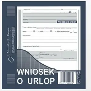 Leave Request Form Pad Michalczyk & Prokop 2/3 A5, 40 sheets (model 513-4)
