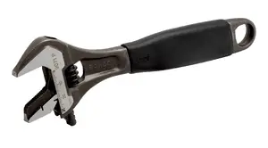 Adjustable spanner BAHCO 9070 P — adjustable wrench, jaw width max 2.1 cm, length 158 mm, stainless steel with plastic handle