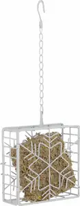 Putnu barotava tauku blokiem Garden & Fun GF-12909, balta metāla, 13,5×5×13,8 cm