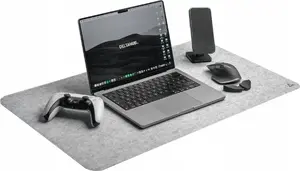 Mouse Pad ram mounts DELTAHUB Minimalistic Desk Mat L 800 x 450 mm Light Gray