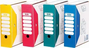 Archival Storage Box Elba E83701BL — blue archival box, cardboard document storage