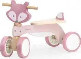 Koka braucamrīks viga toys PolarB 44240 — lapsas dizains, braucamā rotaļlieta bērniem