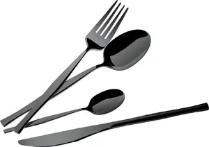 Cutlery set berlinger haus BH-3066, 24 pieces, shiny black finish