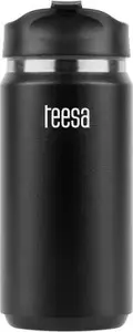 Termokrūze TEESA TSA0005 350 ml, melna, izolēta ceļošanas krūze