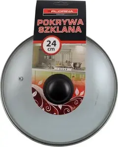 Glass Lid SKK 24 cm for Pots and Pans, Model FLORINA-PO-100-24