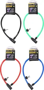 DUNLOP bike anti-theft cable lock, model 8711252029252BLUE, blue