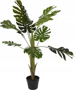 Artificial potted Monstera plant KOOPMAN 110 cm – decorative indoor faux plant