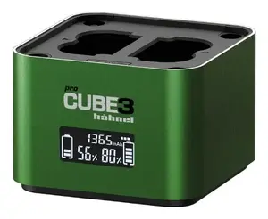 Зарядное устройство Hahnel ProCube3 для аккумуляторов фотоаппарата, питание USB, поддержка AA, выход 2 А, ЖК-дисплей
