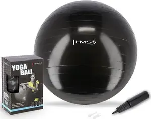 Exercise Ball HMS YB01 75 cm — professional stability and fitness ball, black