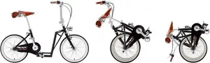 Foldable 2-in-1 Scooter and Bike The-sliders Metro Black — compact urban commuter, convertible design