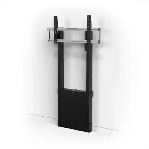 Grīdas-sienas stiprinājums displejiem SMS Func Wall/Floor 2 Black — līdz 120 kg, VESA 200×100–800×400, 98" (2,49 m)