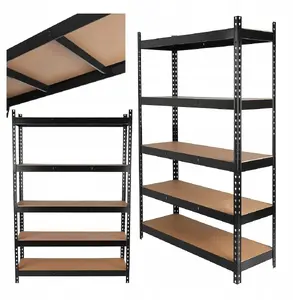 Noliktavas plaukts GEKO pastiprināts 180 x 40 x 120 cm, slodzes kapacitāte 280 kg, melns