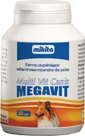 MIKITA Multi-Vit Canis Megavit 150 tabletes — multivitamīnu komplekss suņiem