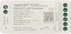 LED Lighting Controller MiBoxer FUT039S 2.4 GHz RGBCCT (RGBWW) 12–24V DC