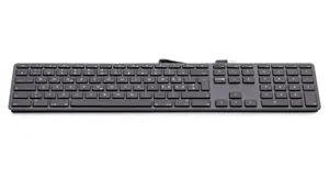 Клавиатура LMP KB-1243 полноразмерная USB Шведская раскладка серая, мембранная, 110 клавиш